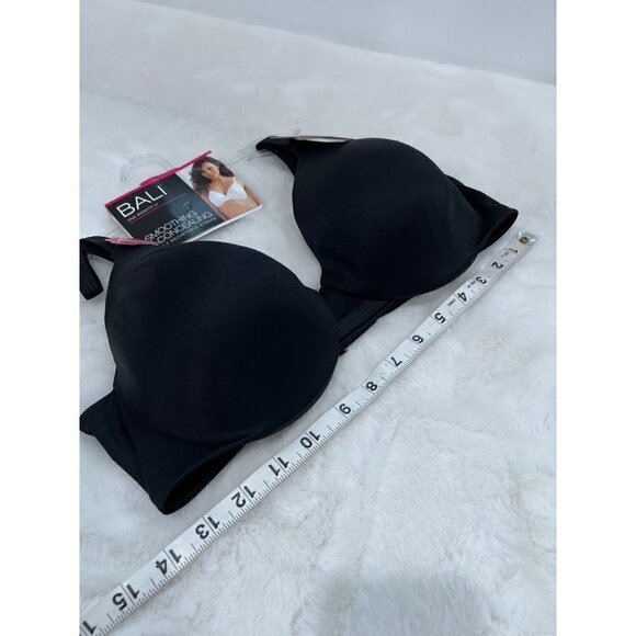 New Bali Size 36C One Smooth U Underwire Bra, Smoothing & Concealing Black - Picture 5 of 12